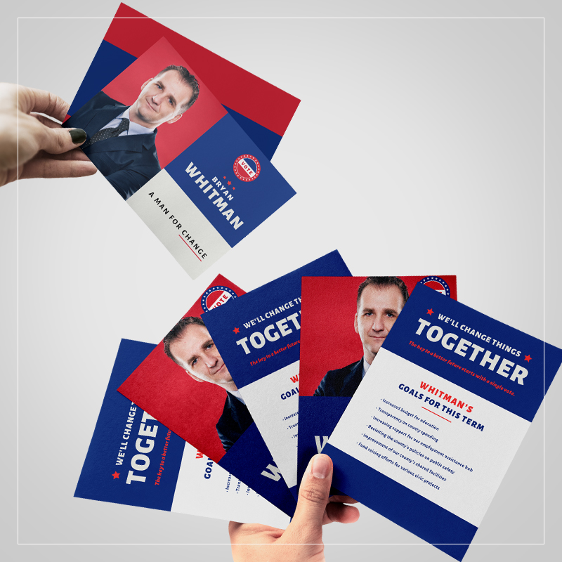 Political Postcards and Flyers - Jacky