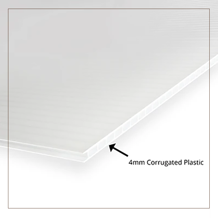 Coroplast® White 4mm Blank Sheets